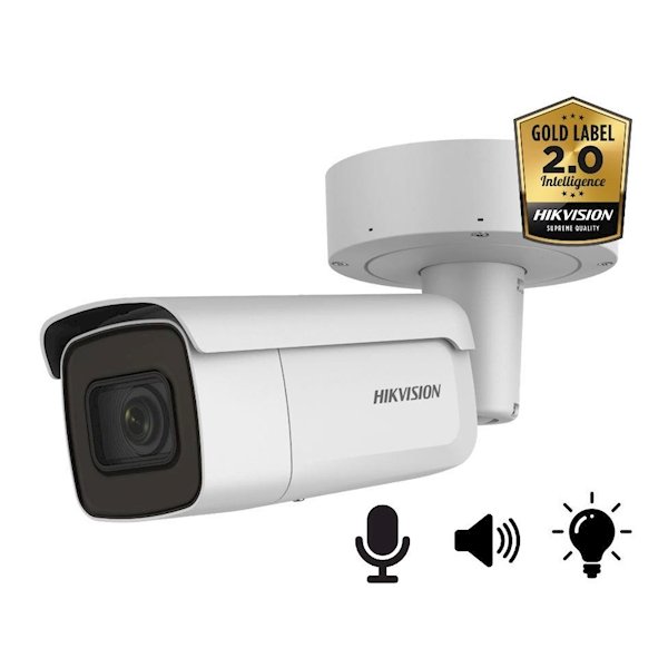 Hikvision DS-2CD2686G2-IZSU/SL, 8MP, 2.8-12MM, Ultra Low Light, microfoon en speaker, strobe light, 50m IR, WDR